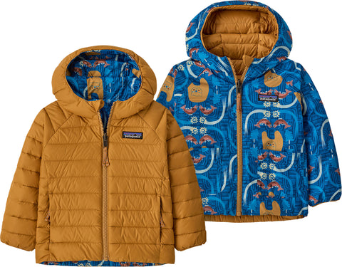 Patagonia Manteau à capuchon réversible en duvet - Bébé