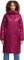 Pajar Manteau-chemise longue matelassée en losange Peridot - Femme - Summer Plum