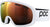 POC Lunettes de ski Fovea Mid - Jeune - Hydrogen White - Partly Sunny Orange