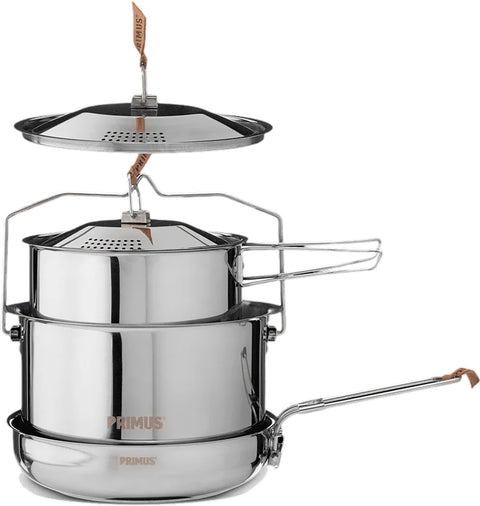 Primus Ensemble de cuisine en acier inoxydable CampFire - Grand