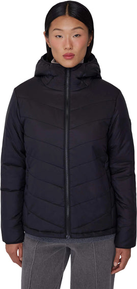 Quartz Co. Manteau isolé léger à capuchon Camila - Femme