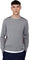 Quartz Co. Chandail à col rond Damien - Homme - Heather Grey