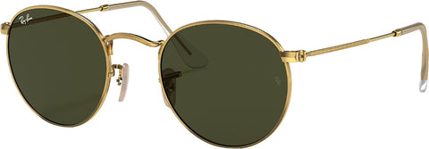 Ray-Ban Lunettes de soleil Round Metal - Polished Gold - Lentilles polarisées Green