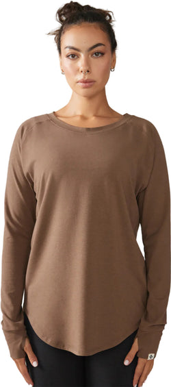 Rose Boreal T-shirt à manches longues Slow Day - Femme