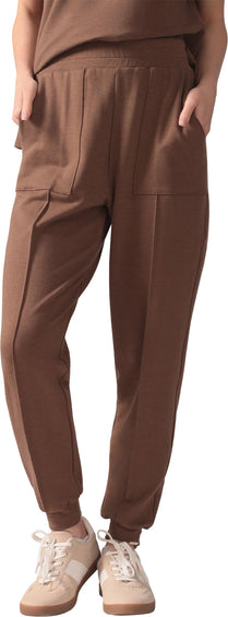 Rose Boreal Pantalon de jogging slim à poignets casual - Femme