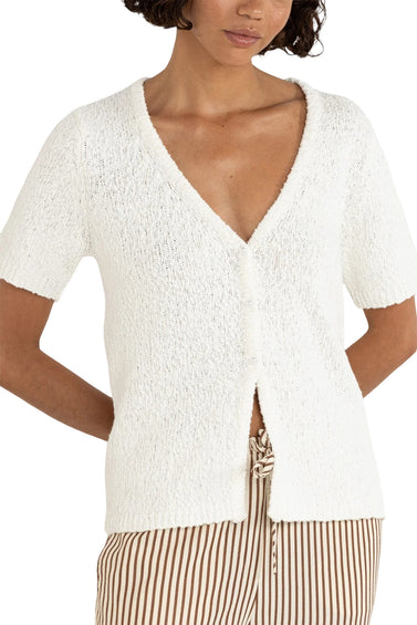 Rhythm Cardigan tricoté à manches courtes Adele - Femme