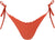 Rhythm Bas de bikini échancré à nouer sur les côtés en tissu côtelé Pacific - Femme - Fire