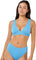 Rip Curl Haut de bikini bonnet D-DD à encolure plongeante Premium Surf - Femme - Azure Blue