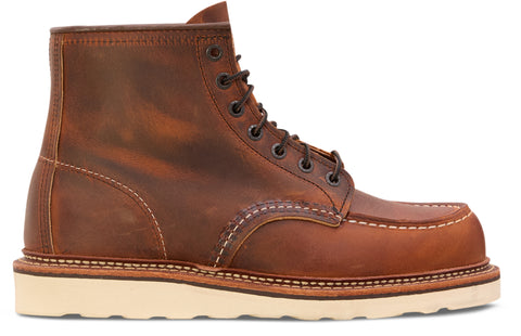Red Wing Shoes Bottes Classic Moc 6 pouces en cuir Copper Rough et Tough - Homme