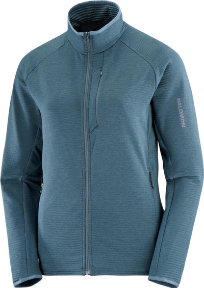 Salomon Manteau à glissière pleine longueur couche intermédiaire Essential Lightwarm - Femme