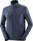 Salomon Manteau couche intermédiaire à glissière pleine longueur Essential Lightwarm - Homme - Blue Nights