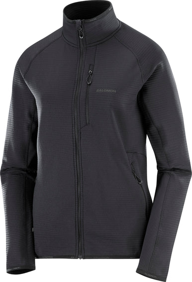 Salomon Manteau à glissière pleine longueur couche intermédiaire Essential Lightwarm - Femme