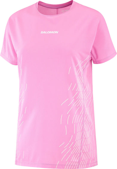 Salomon T-shirt à manches courtes graphique Sense Aero - Femme