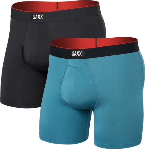 SAXX Caleçon boxeur avec braguette paquet de 2 Multi-Sport Mesh Performance 6