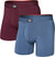 SAXX Boxeur avec braguette Vibe Xtra 6 po - lot de 2 - Homme - Maroon - Washed Indigo