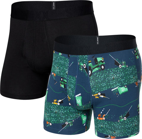 SAXX Boxeurs longs en coton DropTemp Cooling Paquet de 2 - Homme