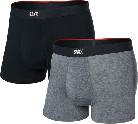 SAXX Boxeur court avec braguette paquet de 2 Vibe Xtra Soft Comfort - Homme