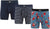 SAXX Boxeur longs avec ouverture Daytripper Ensemble de 3 - Homme - Santathalon - Stripe - Navy