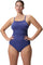 Speedo Maillot de bain une pièce froncé ajustable uni - Femme - Hapuna Blue