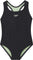 Speedo Maillot de bain une pièce uni à dos nageur - Fille - Anthracite