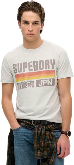 Superdry T-Shirt Décontracté à Rayures Japon - Homme