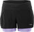 SUGOi Short Prism 2 en 1 - Femme - Black - Deep Lilac
