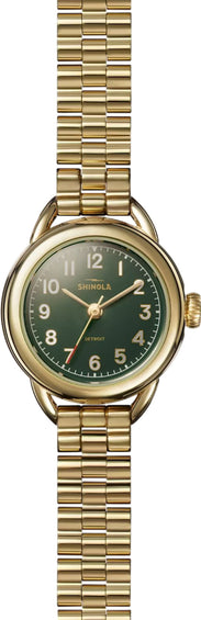 Shinola Montre avec bracelet en or The Shinola Runabout 25 mm - Femme