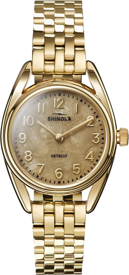Shinola Montre Derby 2H 30.5mm Gold Bracelet Petosky - Unisexe