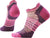 Smartwool Socquettes de course à rayures sans matelassage - Femme - Garden Pink
