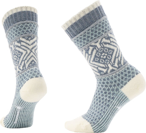 Smartwool Chaussettes mi-mollet à motif de flocons de neige Everyday Popcorn - Unisexe