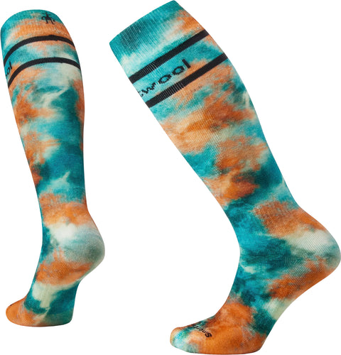 Smartwool Chaussettes de ski sous-genou à matelassage intégral et imprimé tie-dye - Femme