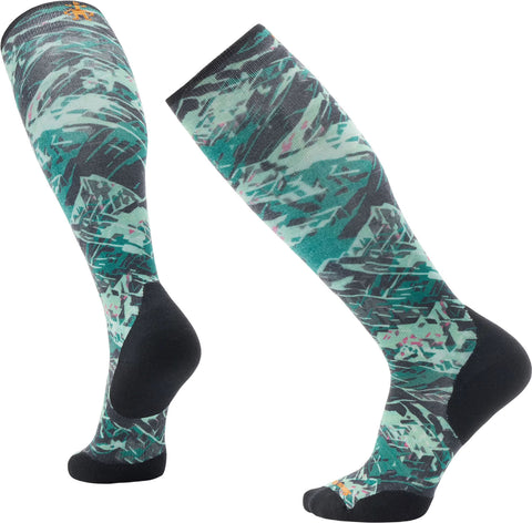 Smartwool Chaussettes de ski sous-genou coussin ciblé avec imprimé Green Slopes - Unisexe