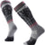 Smartwool Chaussettes de ski sous-genou coussin ciblé avec imprimé Summit Shot - Unisexe - Light Gray
