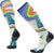 Smartwool Ski Rainbow Trails Print Over The Calf Socks - Laguna Blue