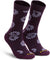 Smartwool Chaussettes mi-mollet à fleurs Everyday - Femme - Purple Iris