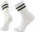Smartwool Chaussettes de sport mi-mollet à matelassage ciblé rayées de tous les jours - Unisexe - White