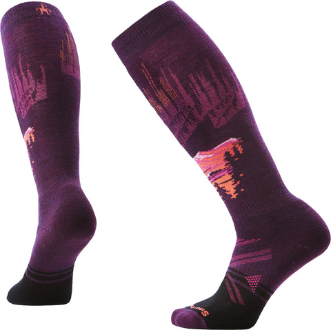Smartwool Chaussettes de ski à coussin complet sous-genou Alpine Auroras - Femme
