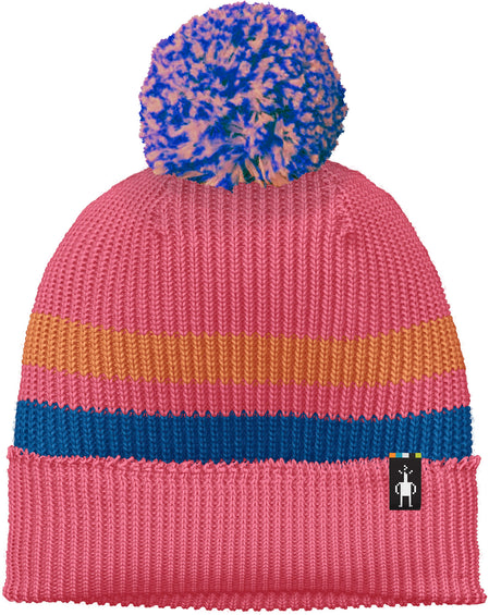 Smartwool Tuque à rayures et pompons - Enfant