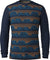 Smartwool T-shirt couche de base à col rond en mérinos Classic Thermal - Boîte en carton - Homme - Deep Navy Geo Peaks