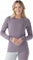 Smartwool T-shirt couche de base à col rond en mérinos Classic Thermal - Boîte en carton - Femme - Chalk Violet Heather