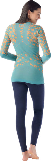 Smartwool Chandail à col rond motif Intraknit Merino 200 - Femme