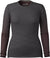 Smartwool T-shirt couche de base à col rond en mérinos 200 Intraknit - Femme - Charcoal - Mink Stripe