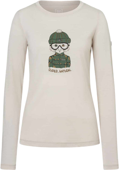 Super.Natural T-SHIRT À MANCHES LONGUES SNOW CAT - FEMMES