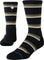 Stance Chaussettes mi-mollet côtelées multirayures - Unisexe - Black