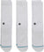 Stance Bas Icon Lot de 3 Bas - Homme - White