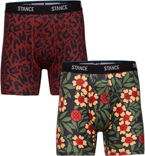 Stance Boxeurs longs Brand Love Paquet de 2 - Homme