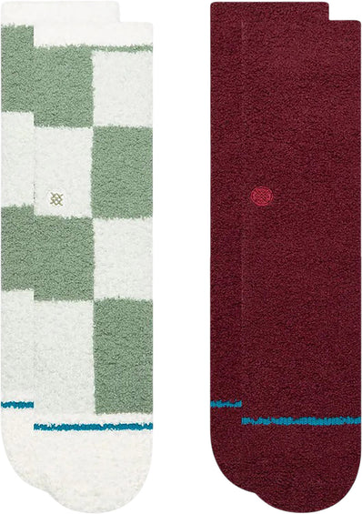 Stance Chaussettes mi-mollet Patchwork Cozy Ensemble cadeau - Femme