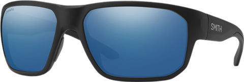 Smith Optics Lunettes de soleil Arvo - Matte Black - Verres ChromaPop Polarized Blue Mirror - Homme