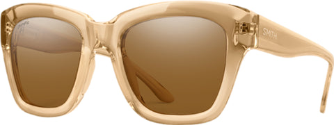 Smith Optics Lunettes de soleil Sway - Champagne Crystal - Verres ChromaPop Polarized Brown - Femme