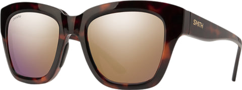 Smith Optics Lunettes de soleil Sway - Tortoise - Verres ChromaPop Polarized Rose Gold Mirror - Femme